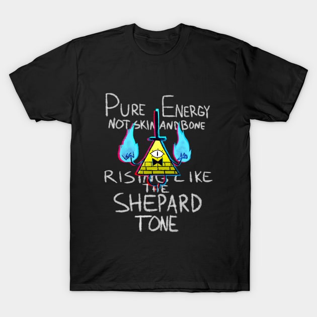 Rising like the Shepard Tone T-Shirt by Kuromori